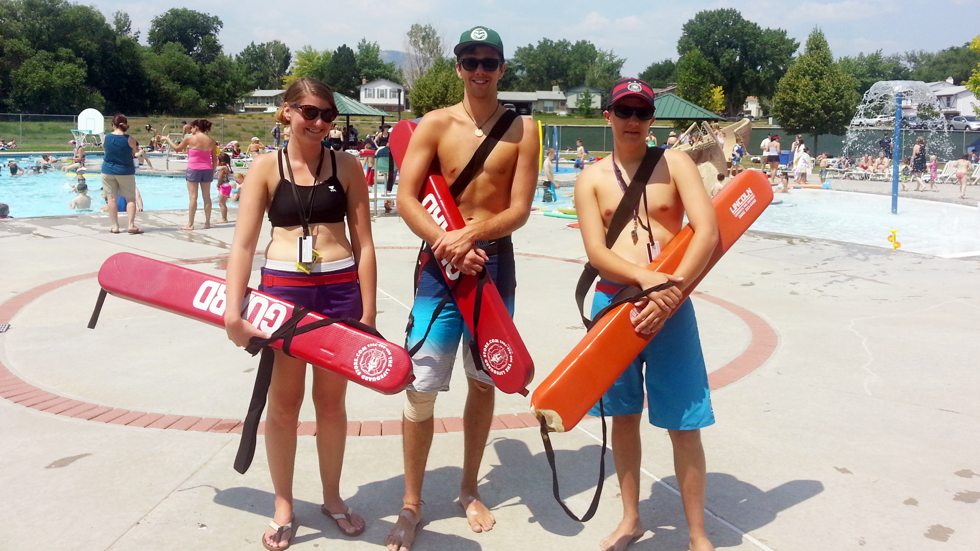 Group of Foothills staff members - lifeguards.