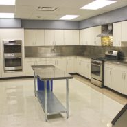 Caterer's kitchen showing the space and kitchen equipment
