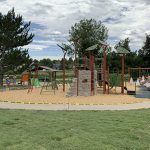 Playground features at Blue Heron Park