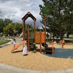 Playground features at Blue Heron Park