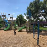 Playground features at Chaucer Park