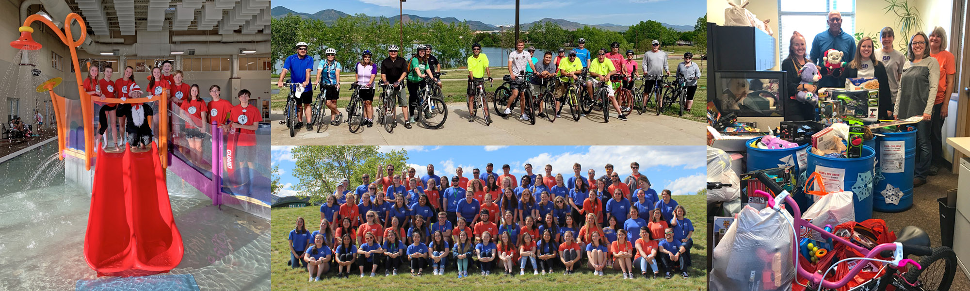 Collage of different employees who work for Foothills Park & Recreation District.