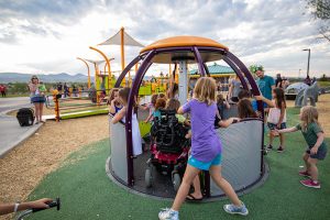 We Go Round Feature, Inclusive Playground in Clement Park - Littleton, CO