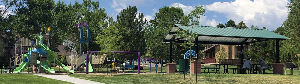 Park Shelter near a playground