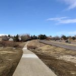 Repairs made to sections of sidewalk.