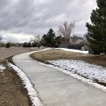 New sidewalks for Stony Creek Trail.