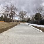 New sidewalks for Stony Creek Trail.