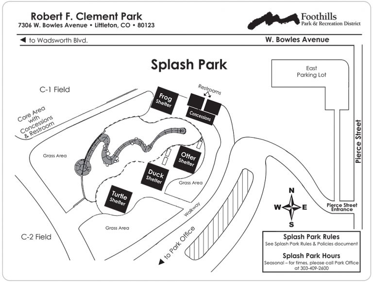 Clement Park Maps Foothills Park & Recreation District