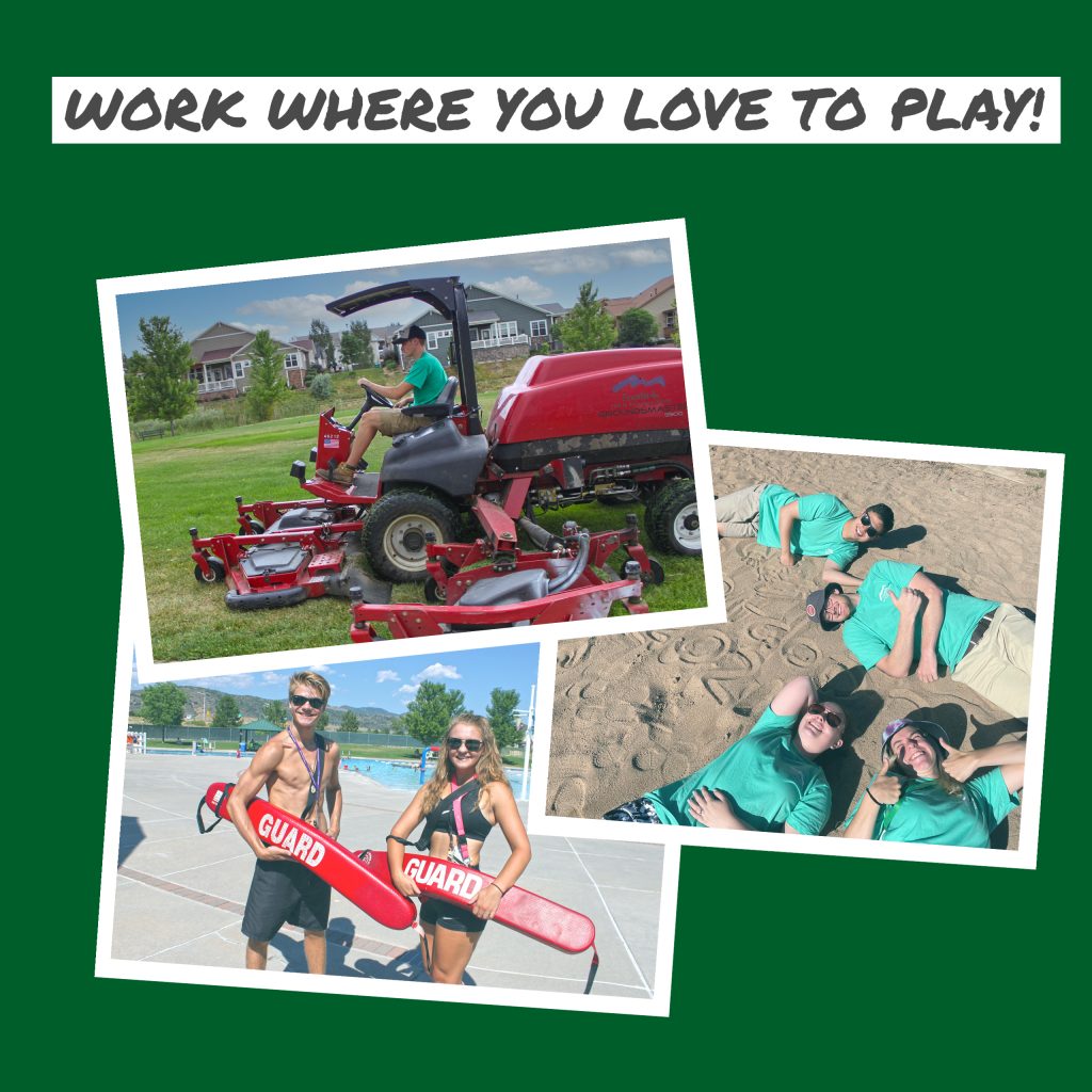 Foothills employees doing various jobs