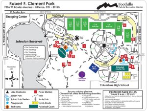 Image of a map of Clement Park