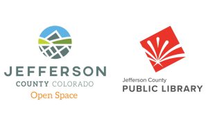Jefferson County Colorado Open Space logo and Jefferson County Public Library logo.