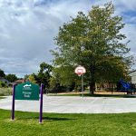New Basketball Pad and Playground at Victory Park