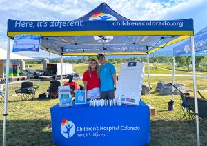 Red, White and You sponsor Children's Hospital Colorado's booth space.