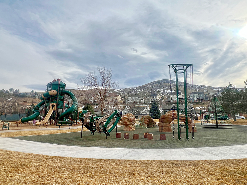 New playground at Estates Park.